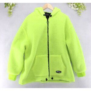 Lazy oaf forest green zip up fleece 2025